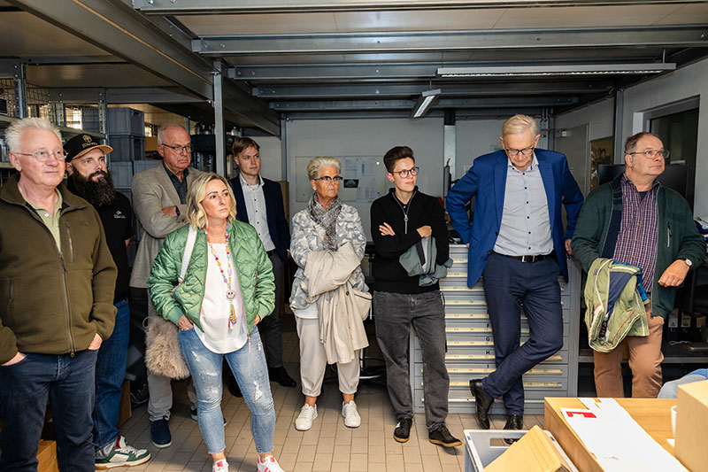 Gruppe bei der Wetterführung